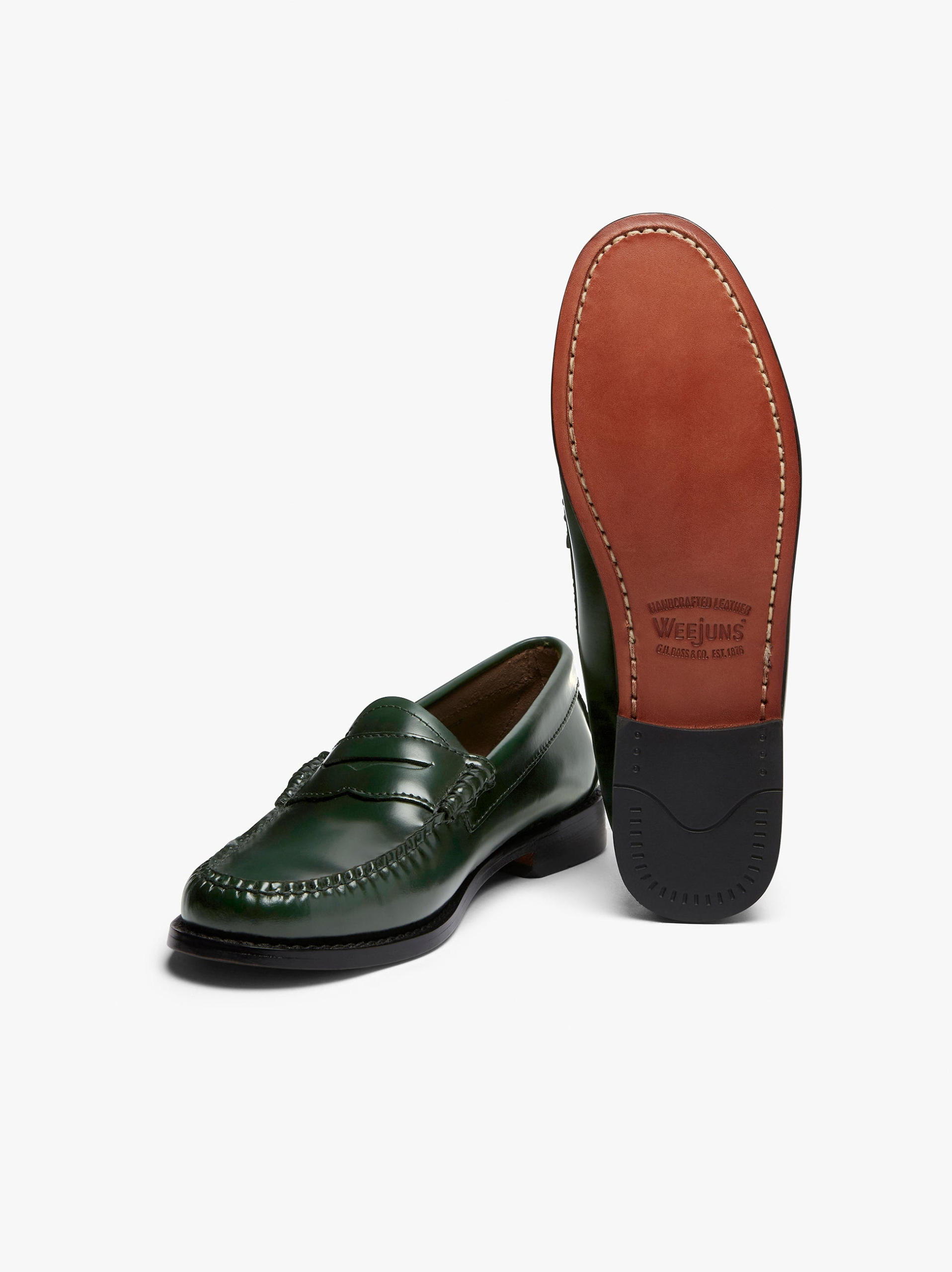 【美品】ghbass dark green loafers G.H. Bass Weejuns Larson Penny Loafers - BA11010H