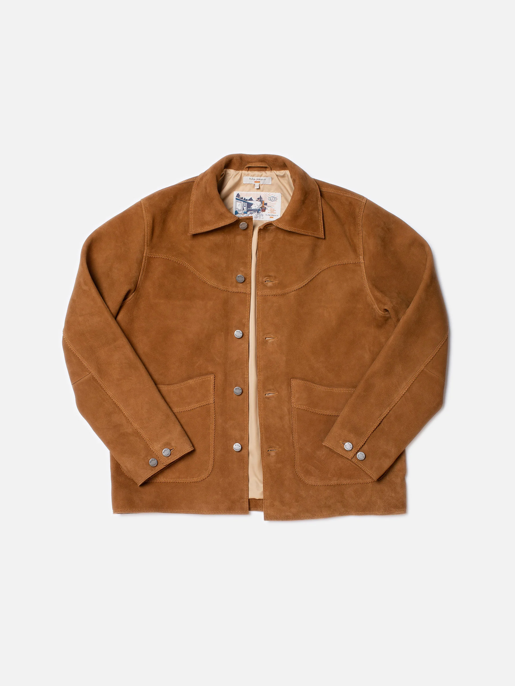 NUDIE JEANS Dante II Suede Jacket Camel - Prime Timers