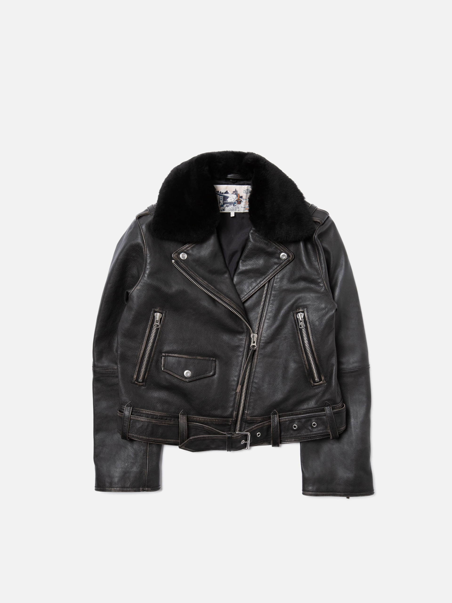 Nudie Jeans／Aviator Leather Jacket NUDIE JEANS Eddy Rider Leather Jacket for Men | MR PORTER