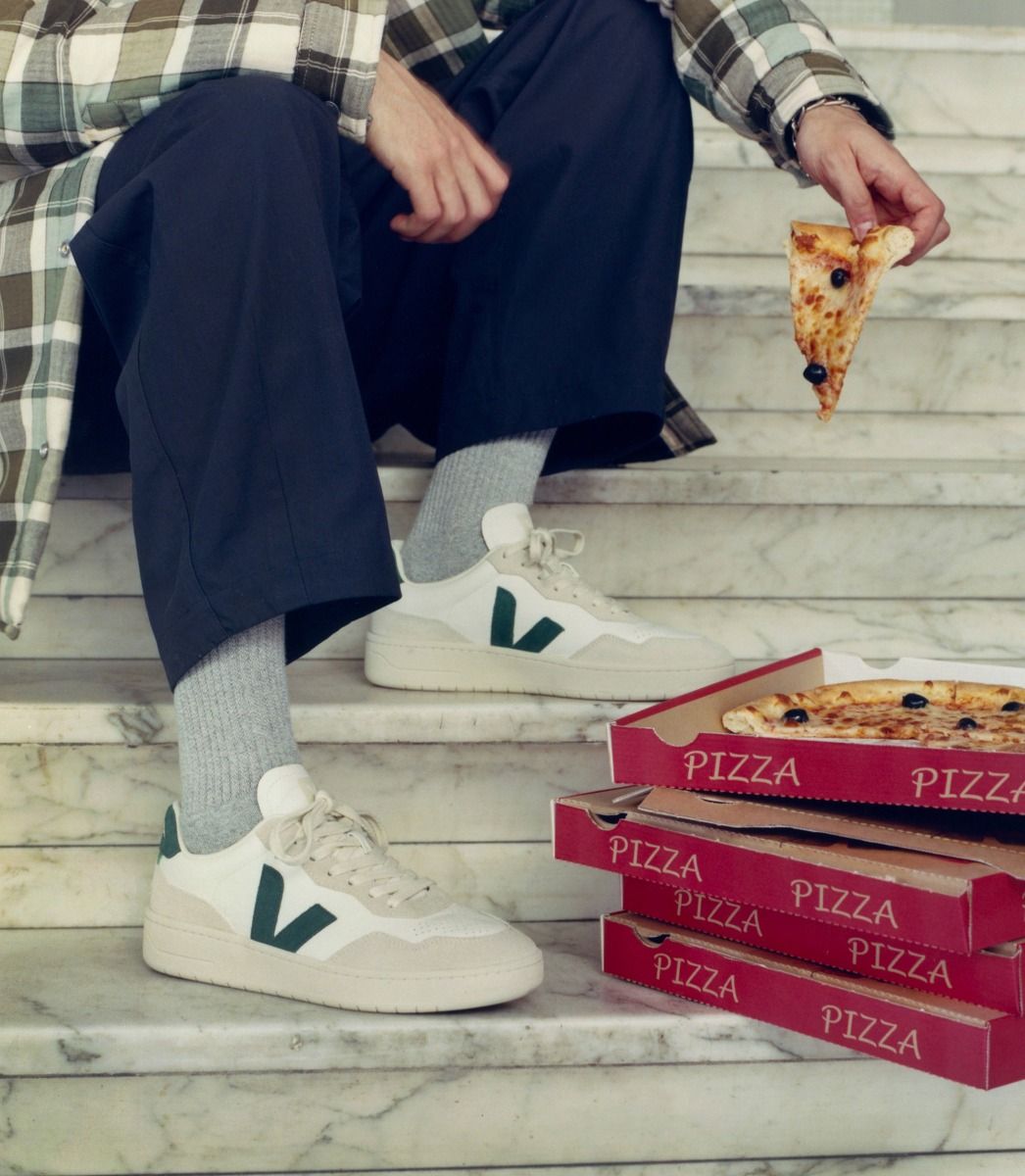 ★VEJA★V-90 O.T.レザー★ホワイト/ベージュ★ Veja | V-90 O.T. Leather Sneakers for Women | Bellerose