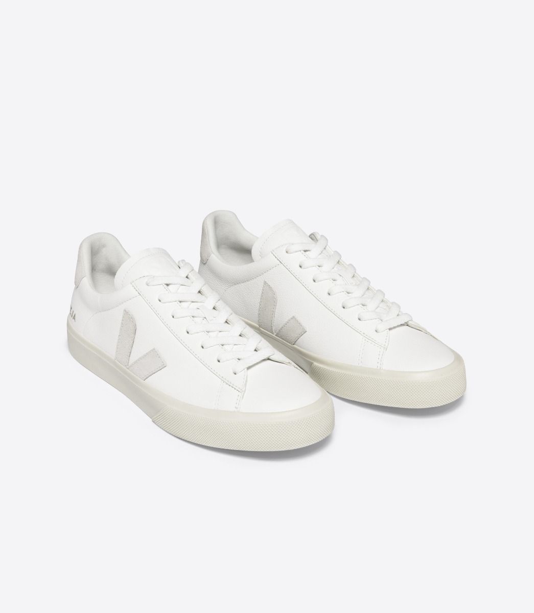 VEJA CAMPO LEATHER EXTRA-WHITE_NATURAL-SUEDE - Prime Timers