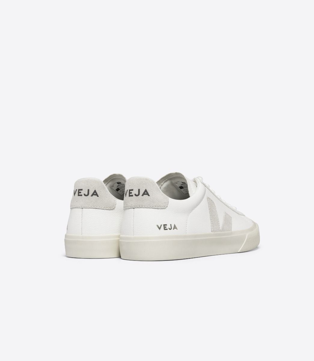 VEJA CAMPO LEATHER EXTRA-WHITE_NATURAL-SUEDE - Prime Timers