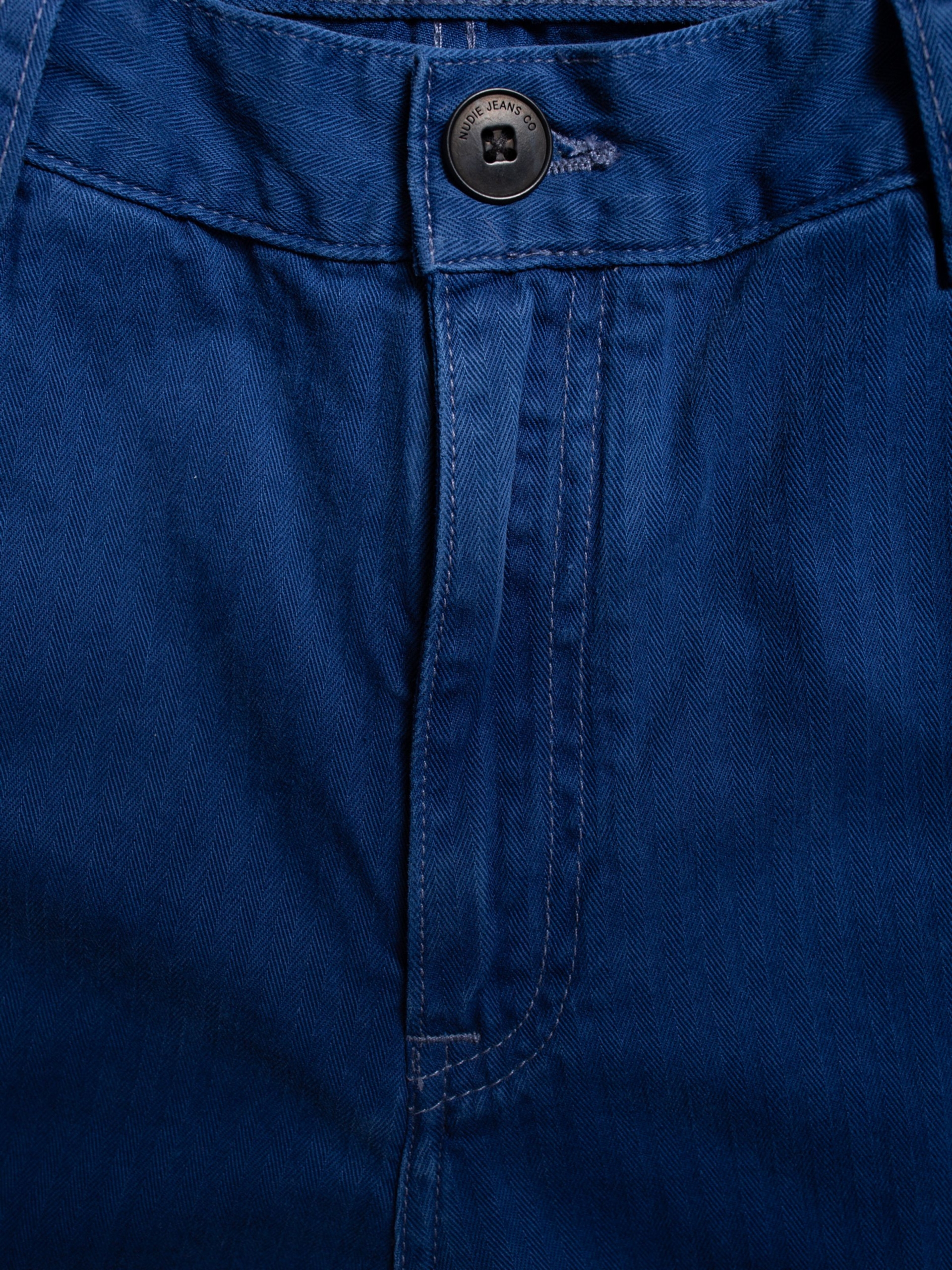 NUDIE JEANS Wendy Herringbone Denim Pants Blue - Prime Timers