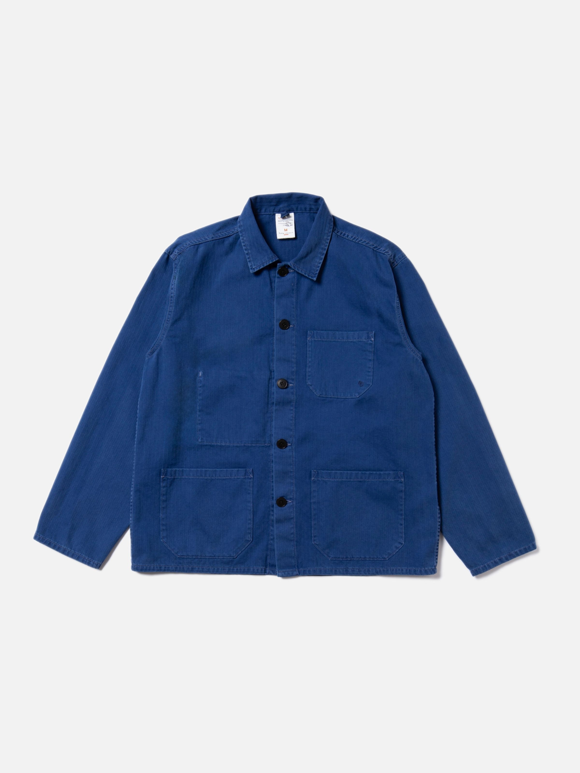 NUDIE JEANS Buddy Herringbone Chore Jacket Blue - Prime Timers