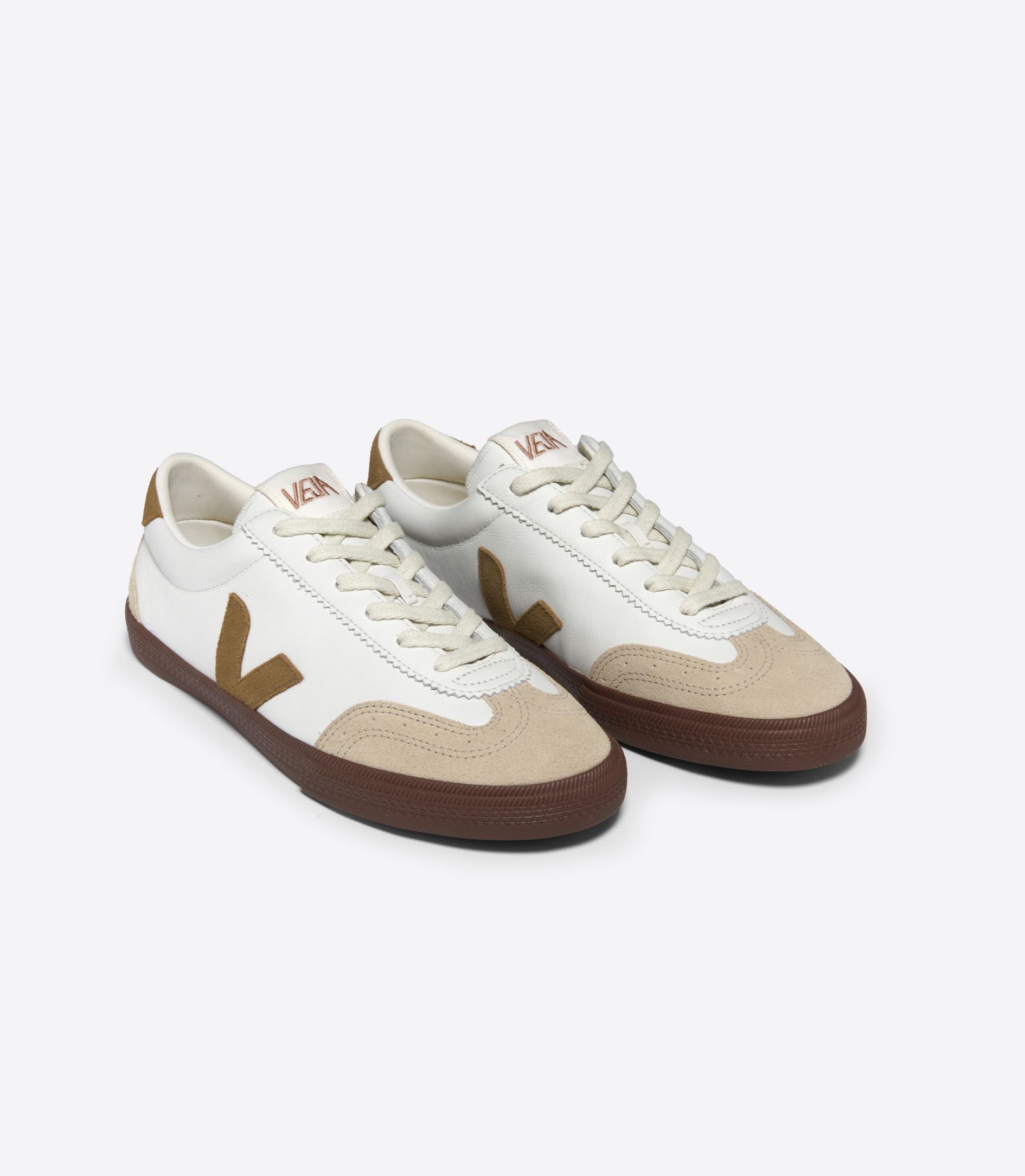 VEJA VOLLEY LEATHER WHITE_TENT_BARK Prime Timers