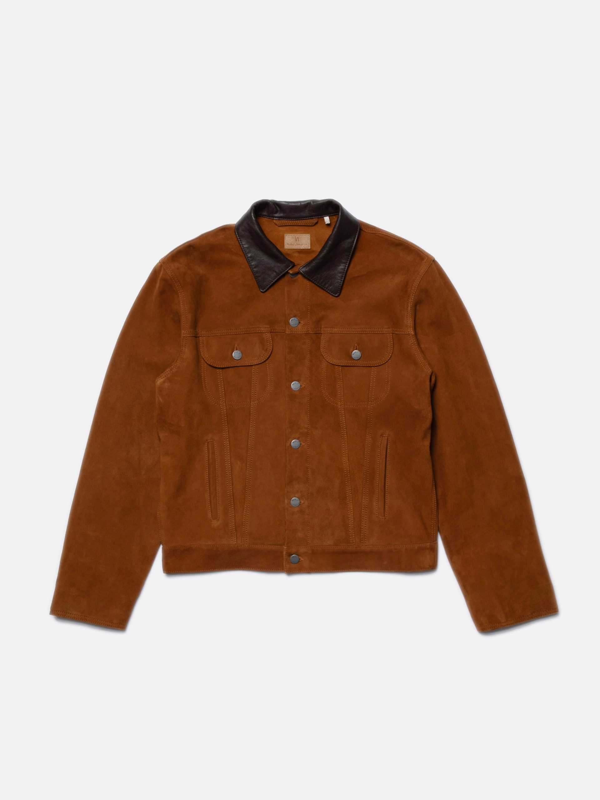 ★GAYEON LEE★ DENNY Suede JacketChocolate Mango Brown Studded Suede Leather Jacket | Pickle
